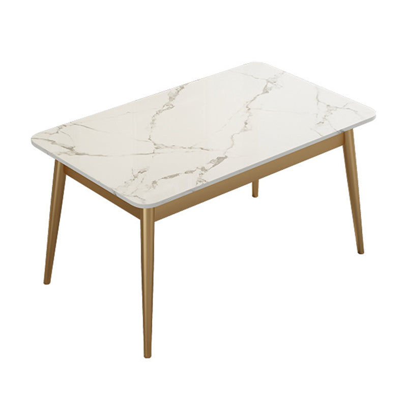 Dinner Room Luxury Dining Table Kitchen Stone 4 Legs Dining Table
