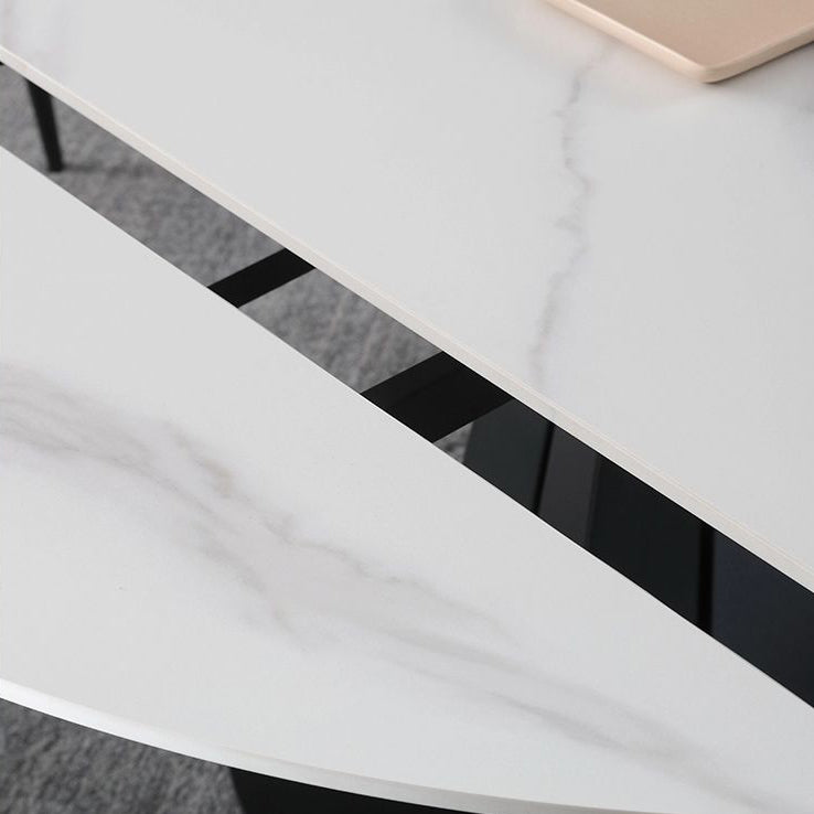 Modern Style Extendable Table Pedestal Dining Table for Kitchen