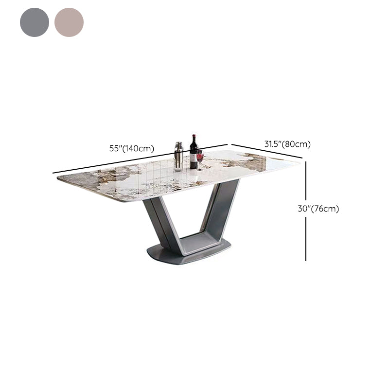 Dining Room Dinner Kitchen Table Dining Table with Pedestal Base