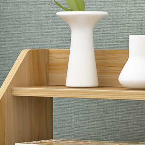 Open Storage Accent Table Nightstand Antique Finish Modern Bed Nightstand with Legs