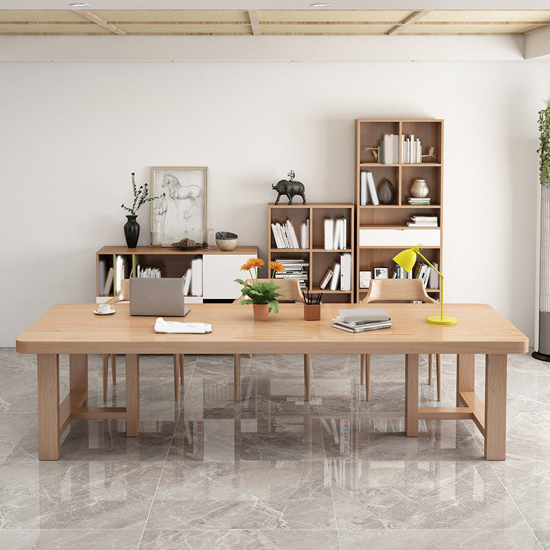 Modern Rectangle Wood Dining Table 1/4/5/6/7 Pieces Dining Set for Dining Room