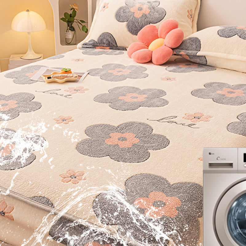 Fade Resistant Sheet Set Printed Breathable Flannel Soft Fitted Sheet