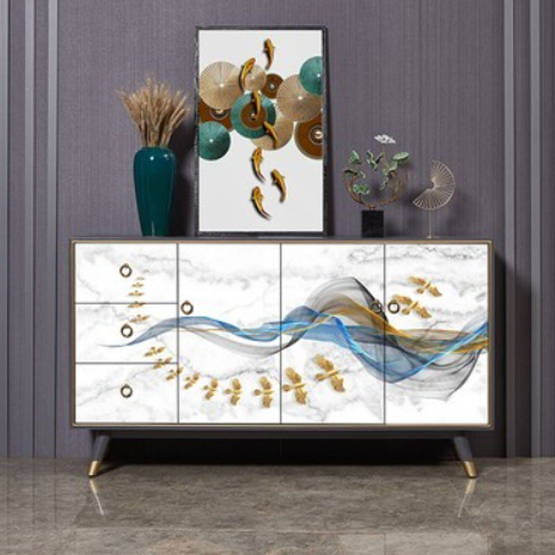 Classic Glam Dresser Solid Wood Storage Chest Dresser , 15.6 Inch Width