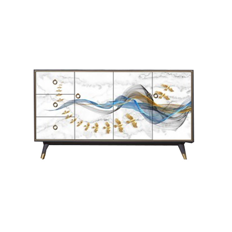 Classic Glam Dresser Solid Wood Storage Chest Dresser , 15.6 Inch Width