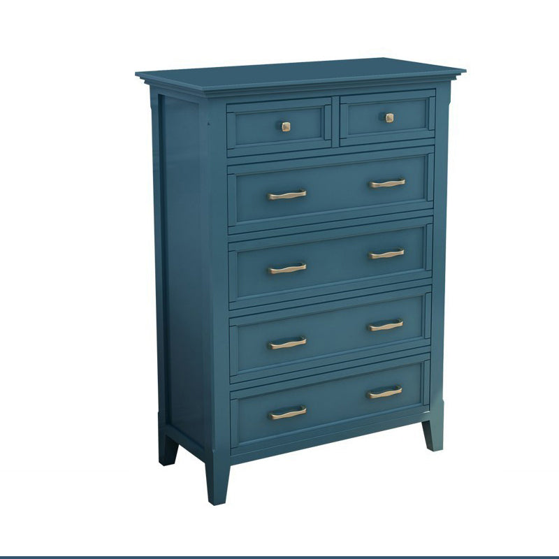 Rubber Wood Glam Dresser Horizontal Storage Chest without Mirror