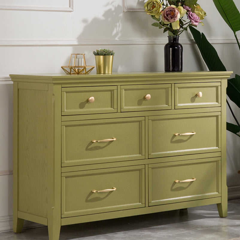 Rubber Wood Glam Dresser Horizontal Storage Chest without Mirror