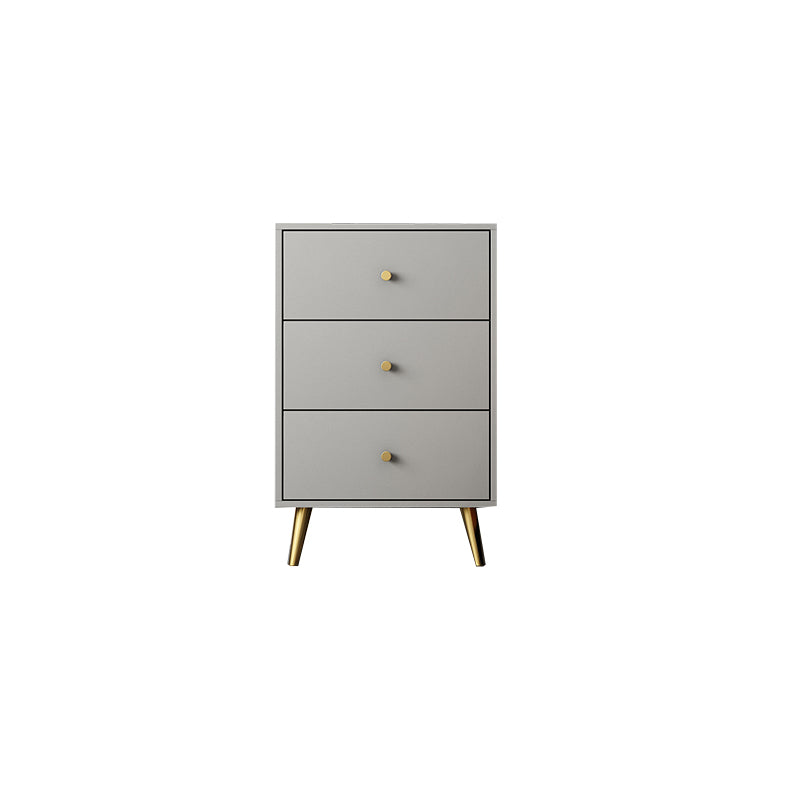 Vertical Glam Storage Chest Wooden Soft-Close Drawers Dresser with Metal Feet