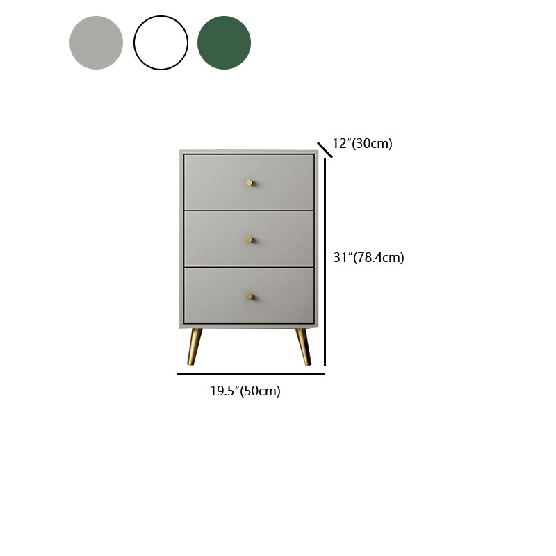 Vertical Glam Storage Chest Wooden Soft-Close Drawers Dresser with Metal Feet
