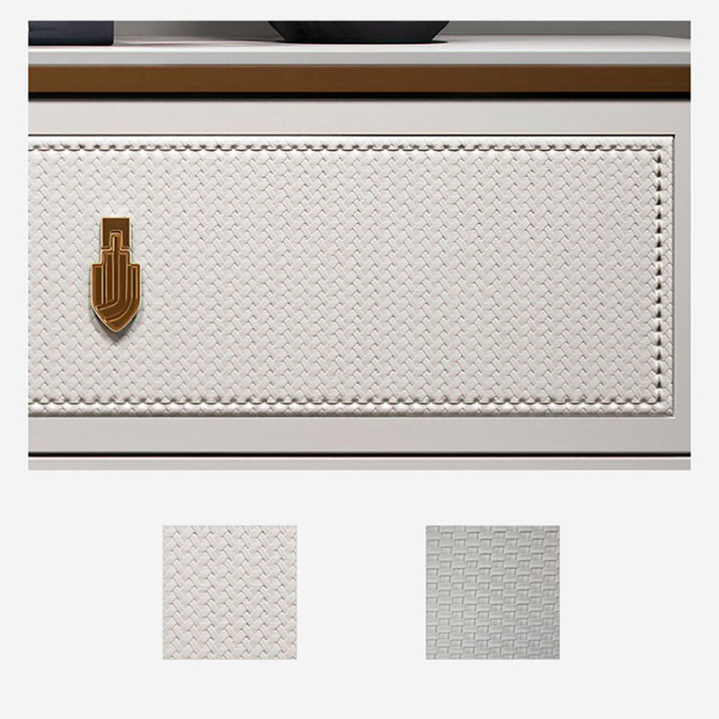 Classic Glam Stone Double Dresser Horizontal Storage Chest for Bedroom