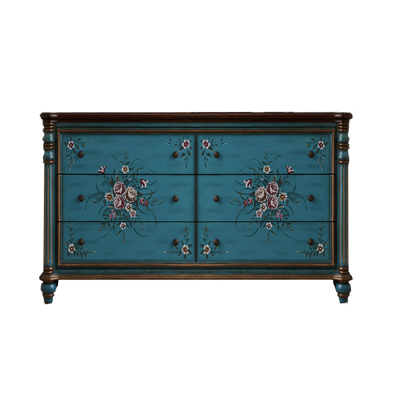 Traditional Dresser Solid Wood Storage Chest Dresser , 15.6 Inch W