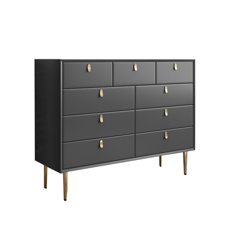 Classic Glam Dresser Stone Storage Chest Dresser with 6/7/9 Drawers , 15.6 Inch W