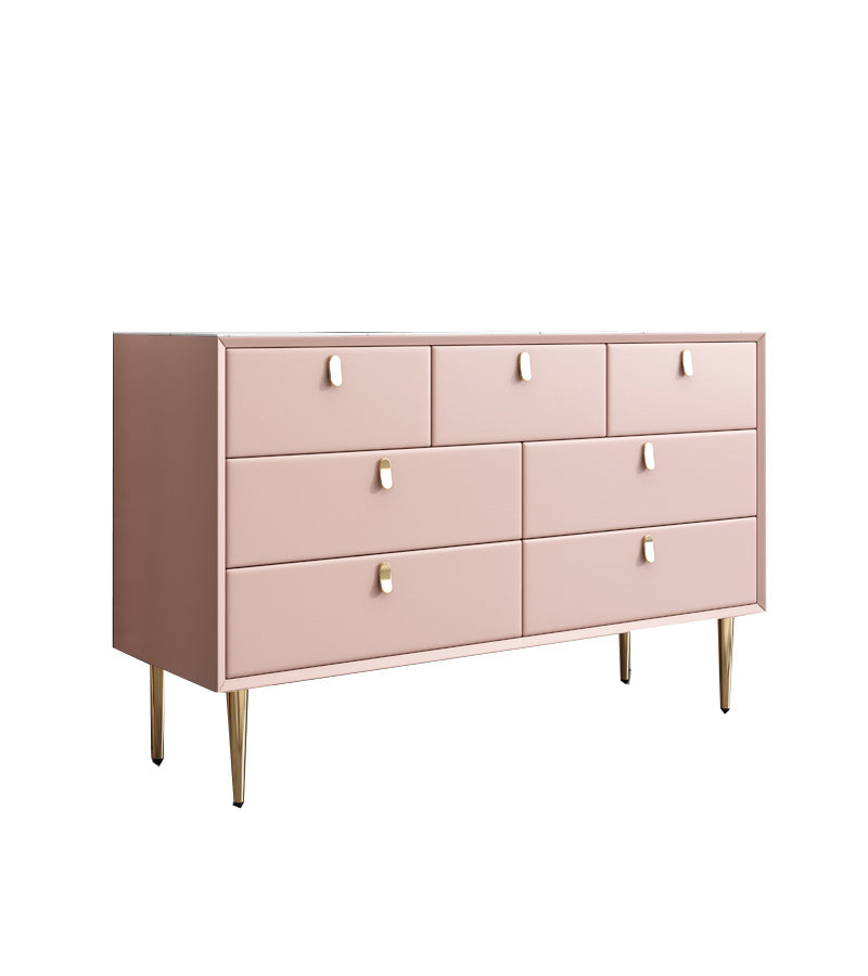 Classic Glam Dresser Stone Storage Chest Dresser with 6/7/9 Drawers , 15.6 Inch W