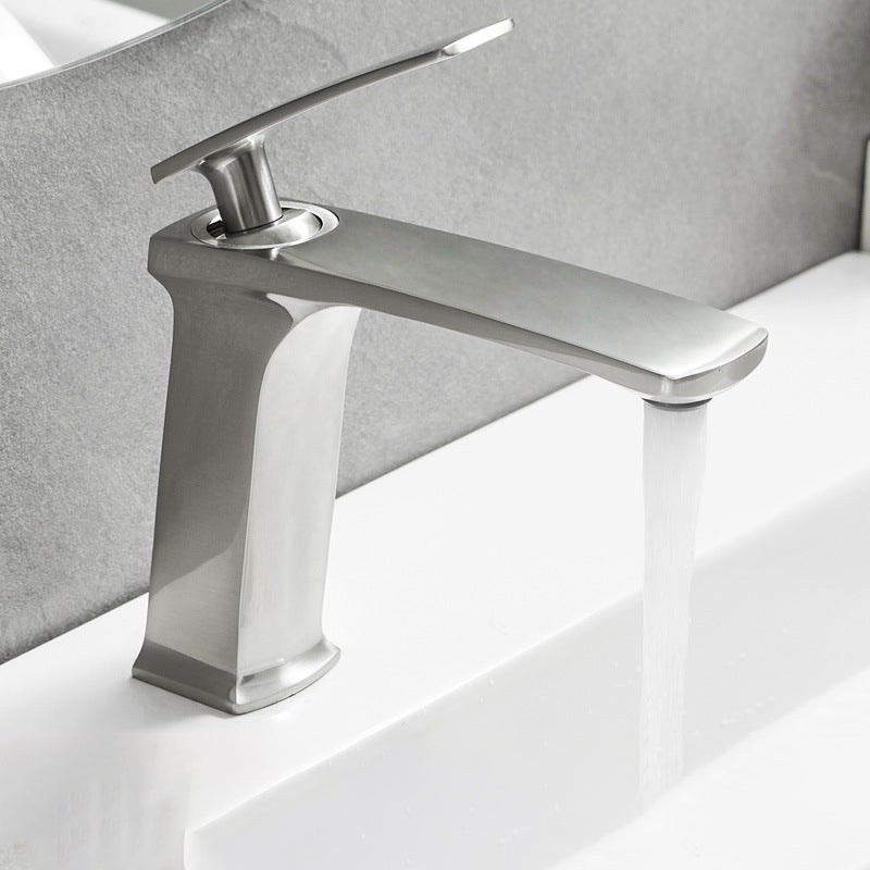 Full Brass 1 Handle Vessel Sink Bathroom Faucet Hot and Cold Water Faucet with Drain