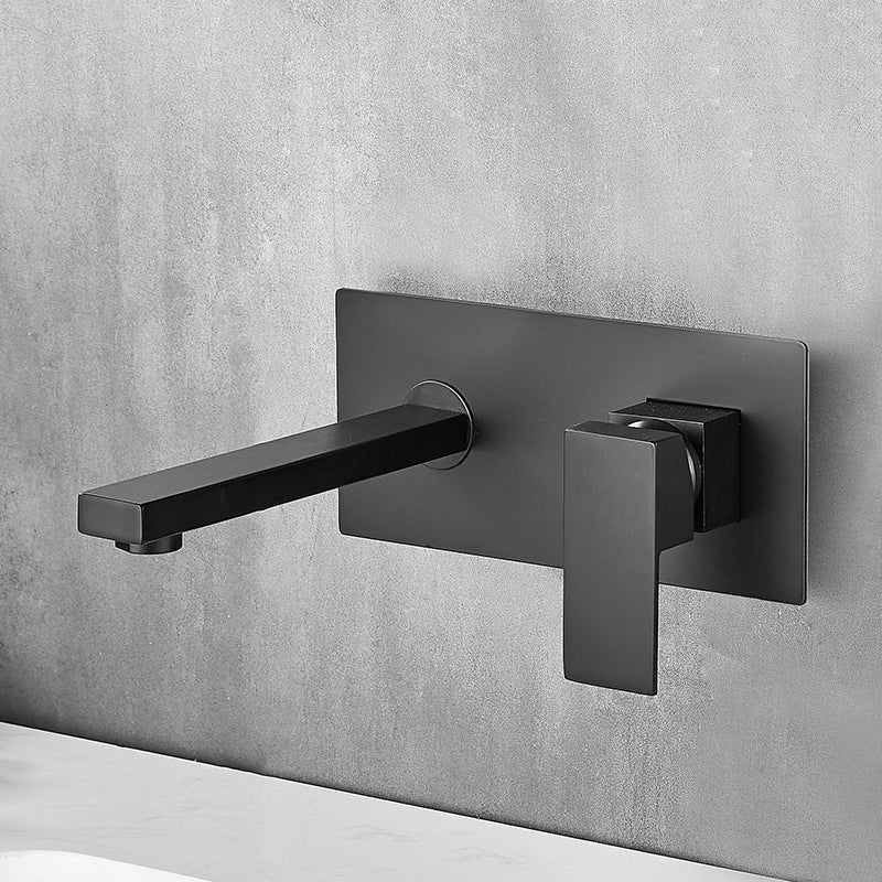 Low Arc Wall Mounted Bathroom Knob Handle Faucet Lavatory Faucet