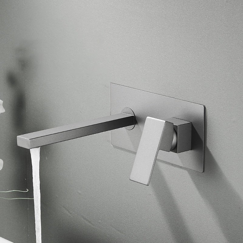 Low Arc Wall Mounted Bathroom Knob Handle Faucet Lavatory Faucet