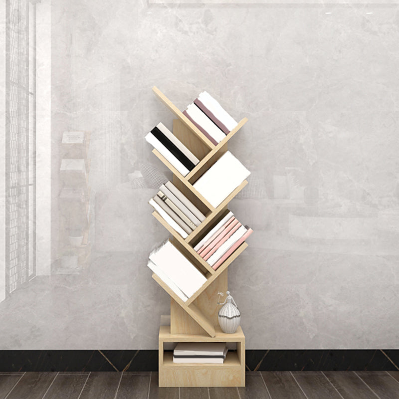 Scandinavian Bookshelf Standard Engineered Wood Closed Back Bookcase