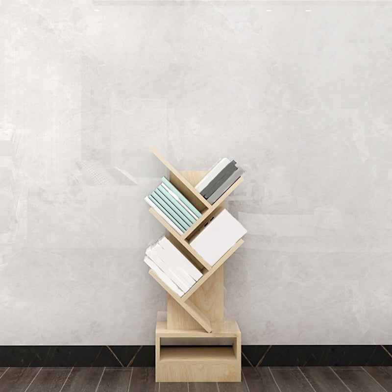 Scandinavian Bookshelf Standard Engineered Wood Closed Back Bookcase