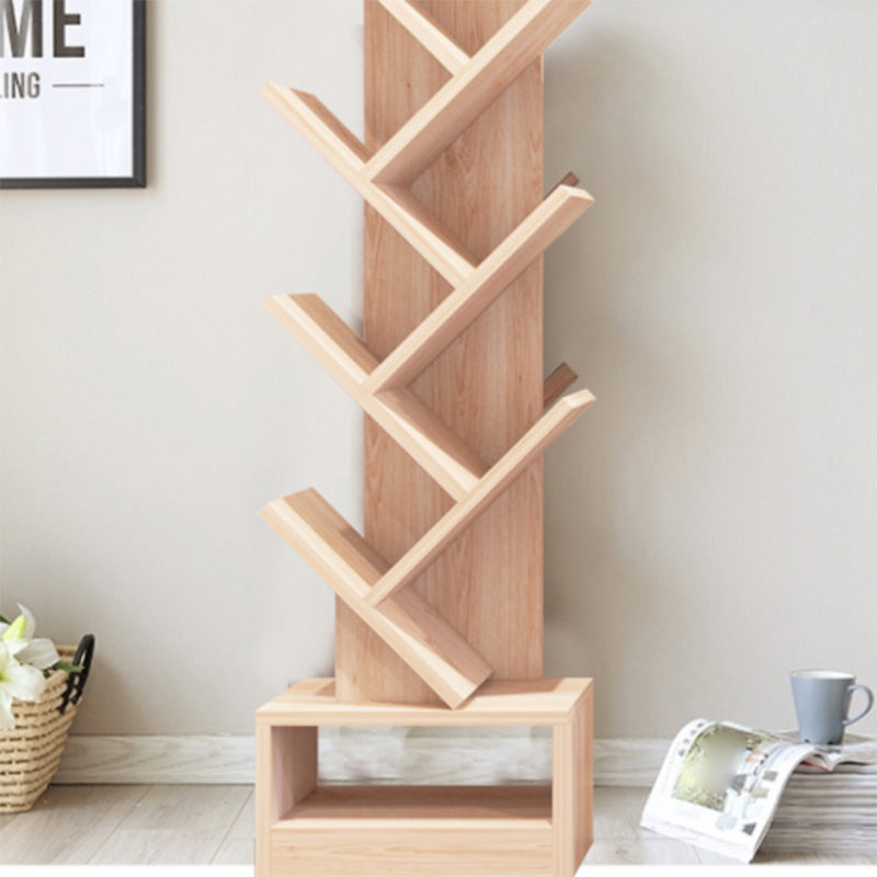 Scandinavian Bookshelf Standard Engineered Wood Closed Back Bookcase