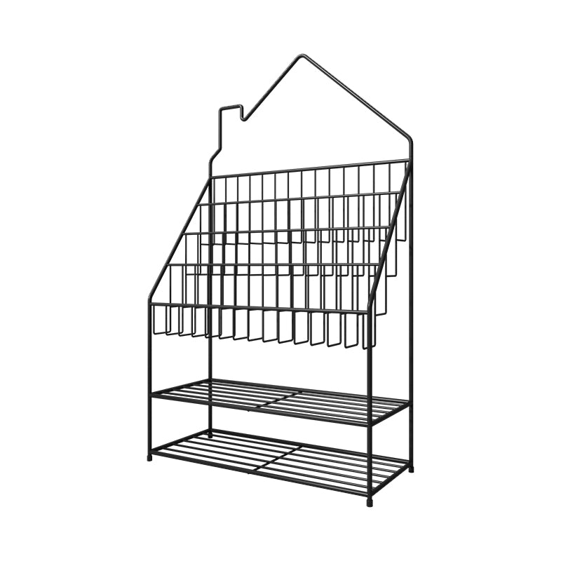 Closed Back Ladder Bookshelf Metal Shelves Included Bookcase