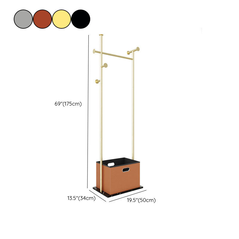Gorgeous Coat Rack Storage Basket Metal Coat Rack for Living Room
