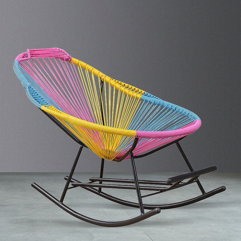 Living Room Iron Base Lazy Chair Modern Lounge Rocking Chair