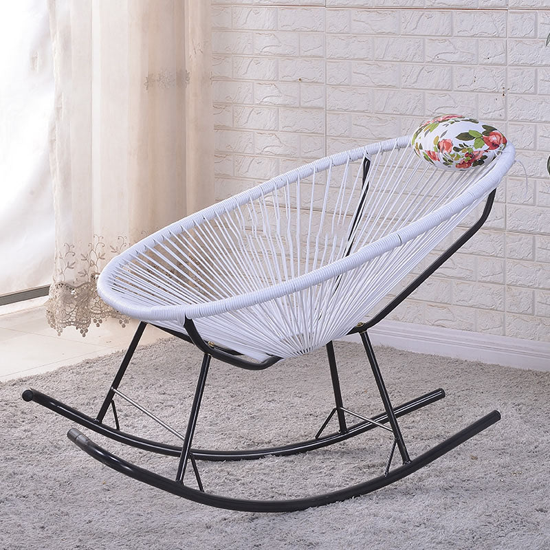 Living Room Iron Base Lazy Chair Modern Lounge Rocking Chair