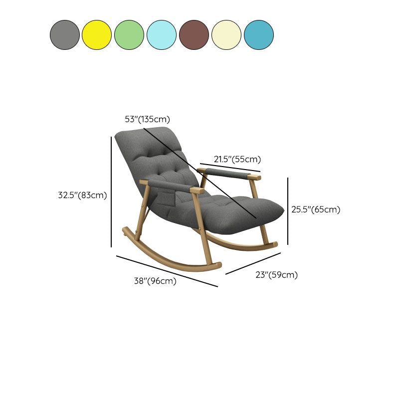 Contemporary Simple Sofa Rocking Chair Indoor Lazy Rocking Chair