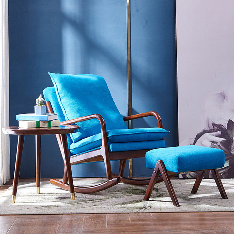 Mid Century Modern Style Sofa Rocking Chair Indoor Rocking Chair with Cushion