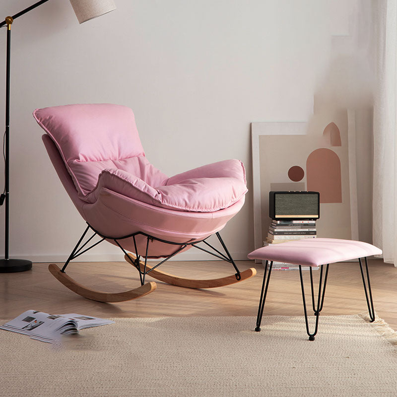 Light Luxury Single Chaise Lazy Sofa Chair Lounge Leisure Rocking Chair