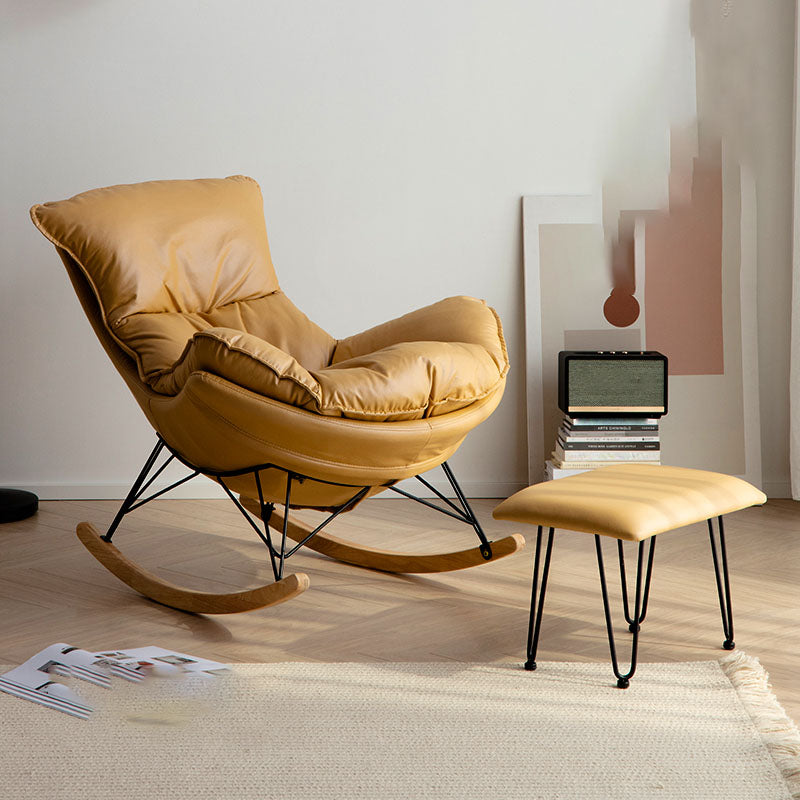 Light Luxury Single Chaise Lazy Sofa Chair Lounge Leisure Rocking Chair