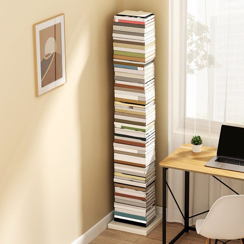 Closed Back Bookshelf Vertical Metal Shelves Included Bookcase for Study Room