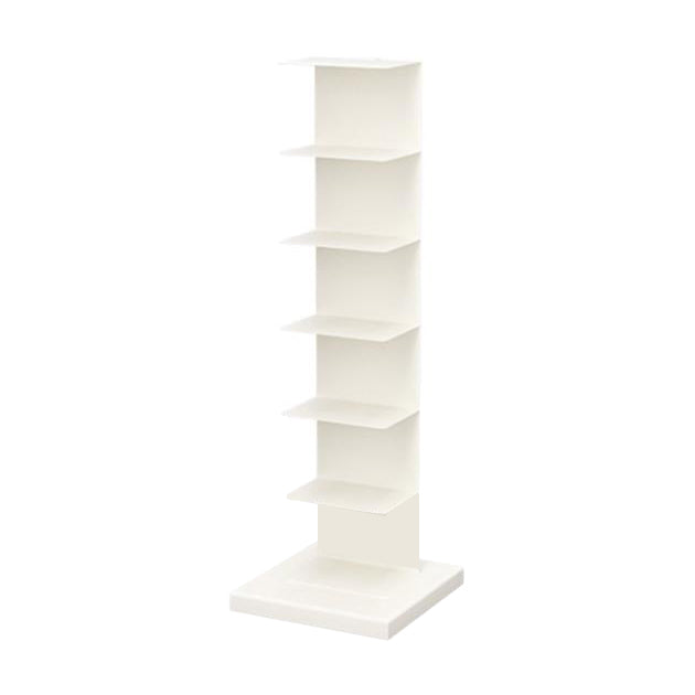 Closed Back Bookshelf Vertical Metal Shelves Included Bookcase for Study Room