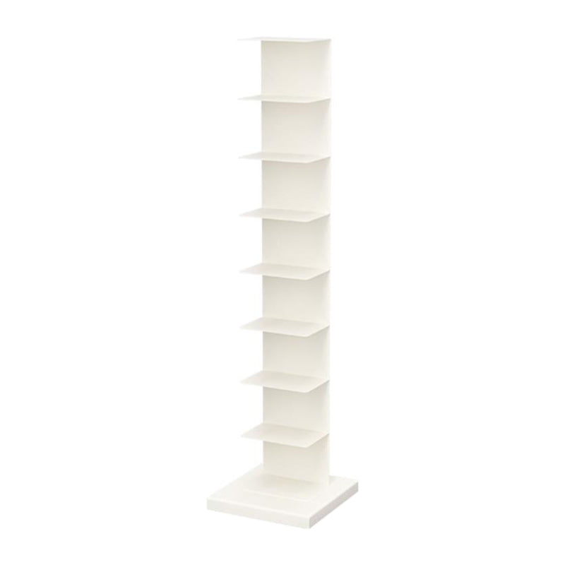 Closed Back Bookshelf Vertical Metal Shelves Included Bookcase for Study Room