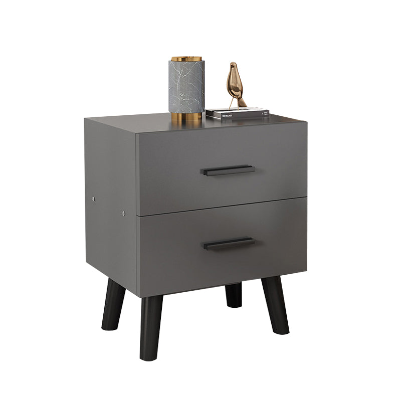 Modern Contemporary Accent Table Nightstand Antique Finish Night Table with Legs