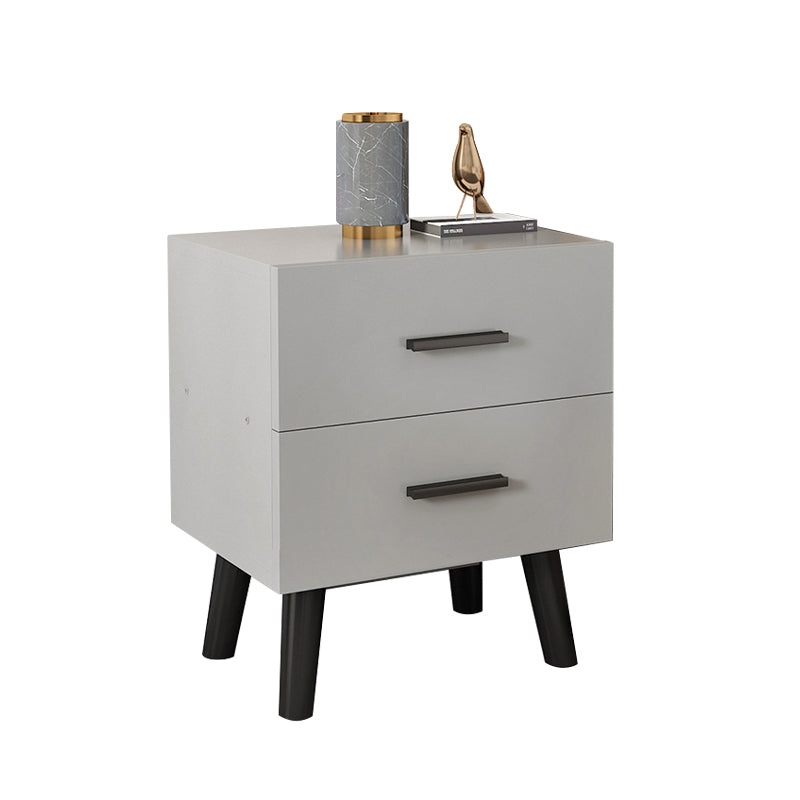 Modern Contemporary Accent Table Nightstand Antique Finish Night Table with Legs