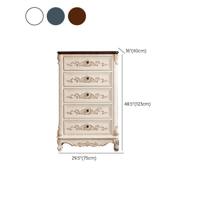Classic Glam Storage Chest Solid Wood Storage Chest Dresser with 4/5/6 Drawers