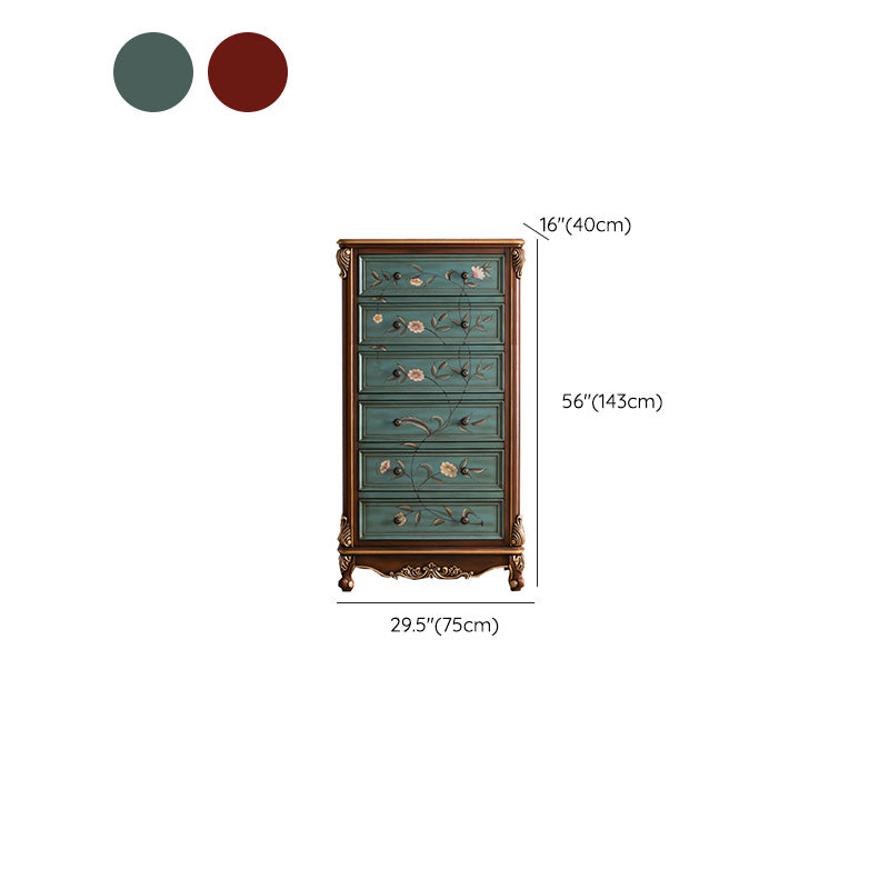 Classic Glam Storage Chest Solid Wood Storage Chest Dresser with 4/5/6 Drawers