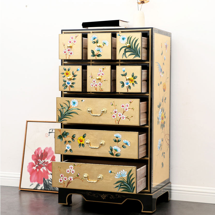 Classic Glam Dresser Solid Wood Storage Chest Dresser with 5/6/7/8/9 Drawers