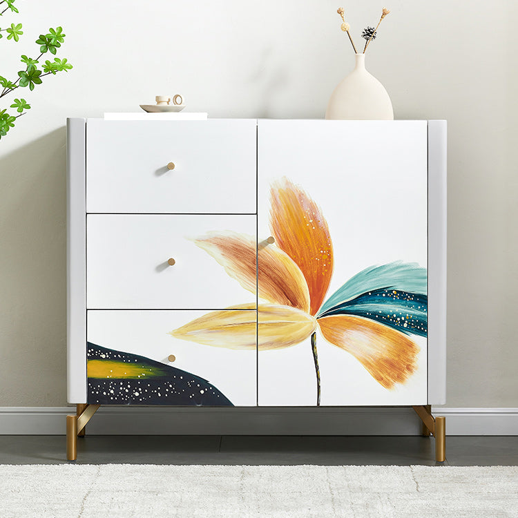 Classic Glam Storage Chest Solid Wood Storage Chest Dresser for Bedroom