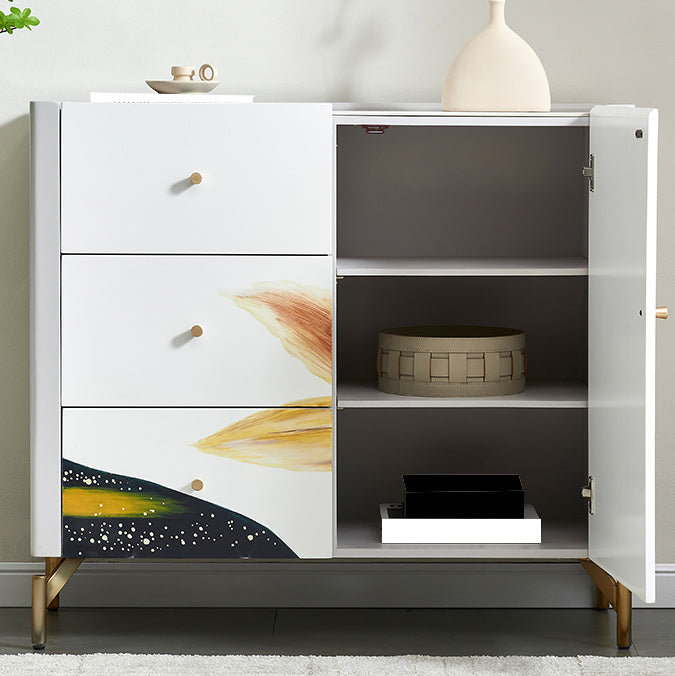 Classic Glam Storage Chest Solid Wood Storage Chest Dresser for Bedroom