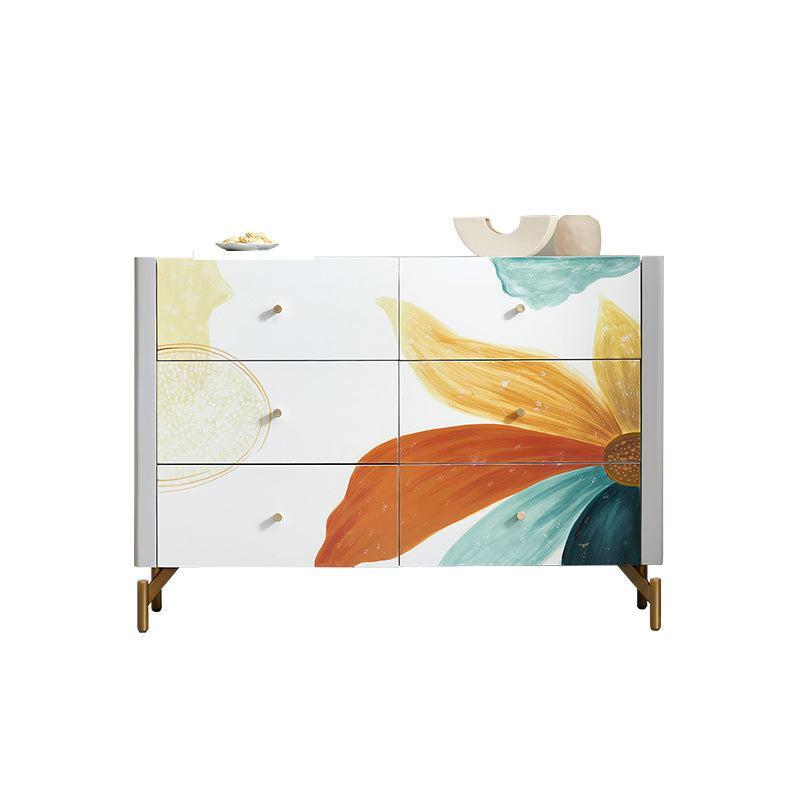 Classic Glam Storage Chest Solid Wood Storage Chest Dresser for Bedroom