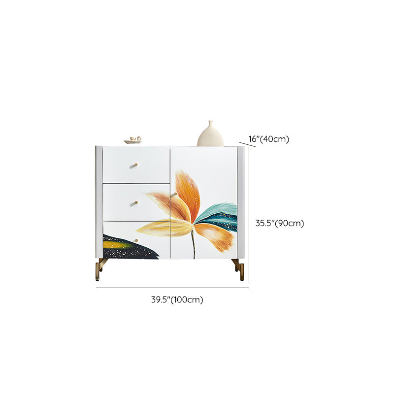 Classic Glam Storage Chest Solid Wood Storage Chest Dresser for Bedroom