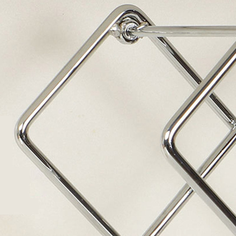 Metal Wine Bottle Rack Glam Style Wine Bottle Rack for Living Room