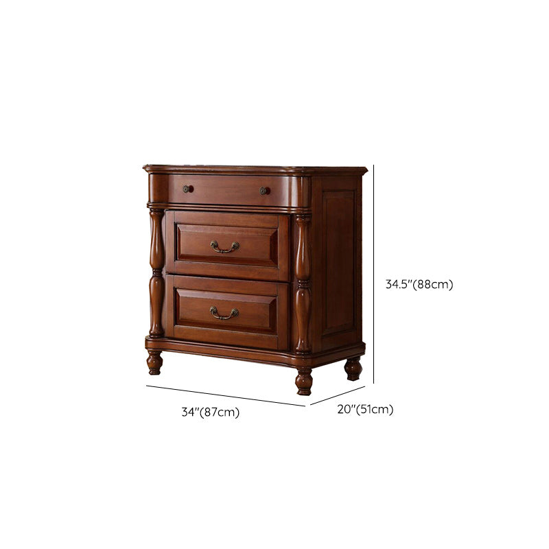 Traditional Storage Chest Solid Wood Dresser with 3/4/6/7/9 Drawers