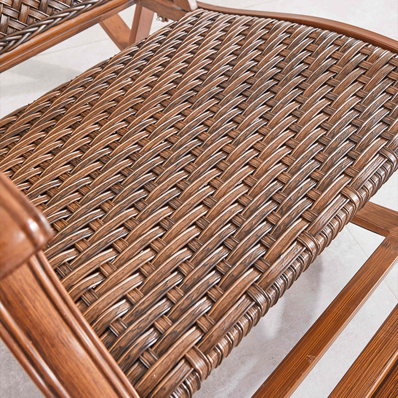 Vintage Style Wood Simple Rocking Chair Lounge Leisure Lazy Chair for Balcony