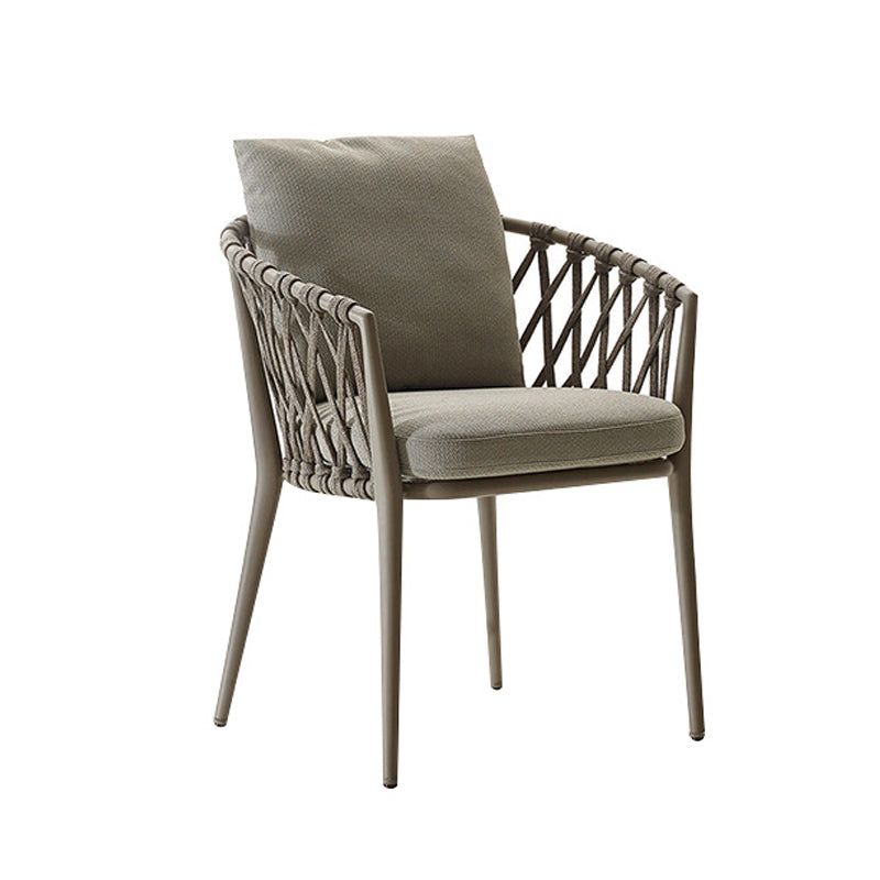 Boho Style Dining Set Rectangular 1/5/7 Pieces Dining Set with Metal Base