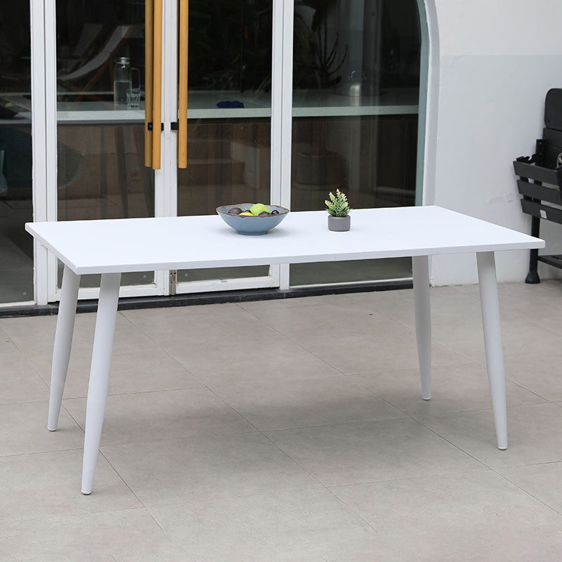 Round White Patio Dining Sets Boho 1/2/3/5/7 Pieces Dining Table Set