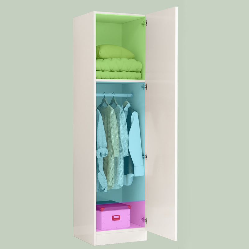 Matte Finish Cabinet with 1 Door Contemporary Manufactured Wood Storage Cabinet