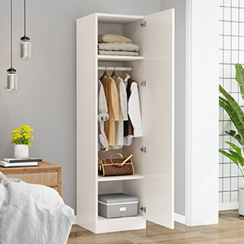 Matte Finish Cabinet with 1 Door Contemporary Manufactured Wood Storage Cabinet