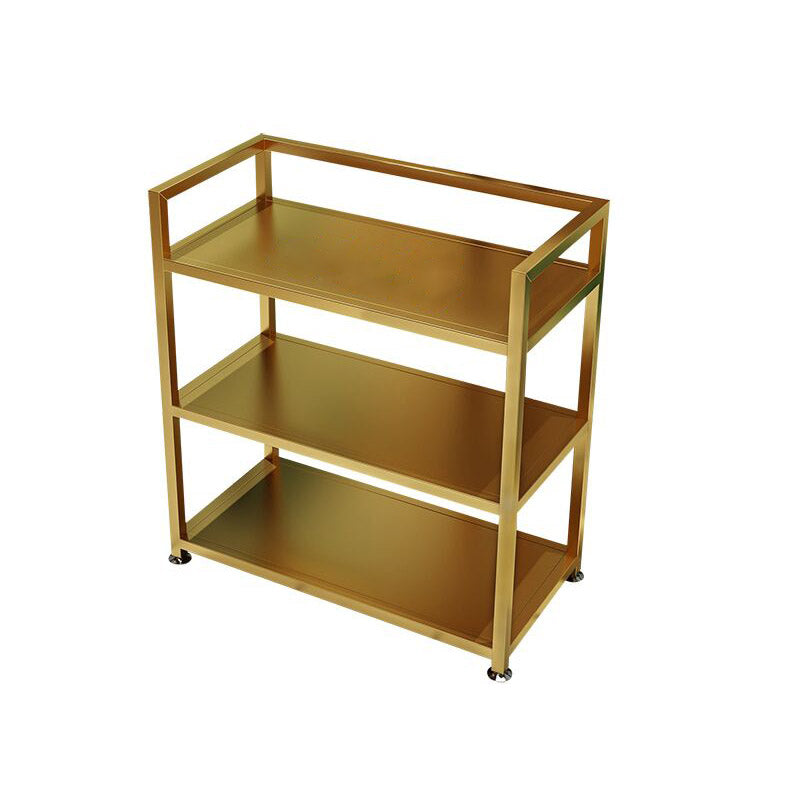 Modern Open Storage Prep Table Rectangular Dining Room Prep Table